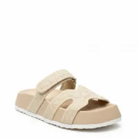 Kapitone Farmer Kadın Terlik Ev Dış Mekan – Bej