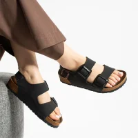 Luna Kadın Siyah Sandalet – Rahat ve Şık Yazlık Sandelet Modeli