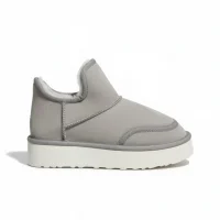 Lusso Kalın Taban Kışlık İçi Kürklü Kadın Bot - Gri