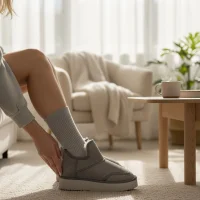 Lusso Kalın Taban Kışlık İçi Kürklü Kadın Bot - Gri