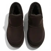 Lusso Kalın Taban Kışlık İçi Kürklü Kadın Bot - Kahve