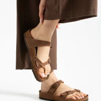 Moderno Kadın Terlik Taba – Çapraz Bant, Konforlu, Şık ve Rahat