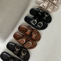 Samira Kadın Terlik Siyah – Kaymaz Taban, Yazlık ve Rahat Ortopedik Model