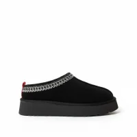 Tazzy Classic Suede Fur Womens Boot - Black