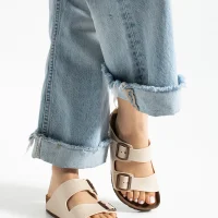 Fuga Comfort Unisex Tokalı Terlik – Bej