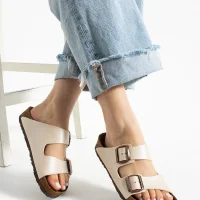 Fuga Comfort Unisex Tokalı Terlik – Bej