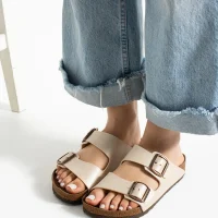 Fuga Comfort Unisex Tokalı Terlik – Bej