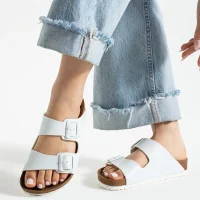 Fuga Comfort Unisex Tokalı Terlik – Beyaz