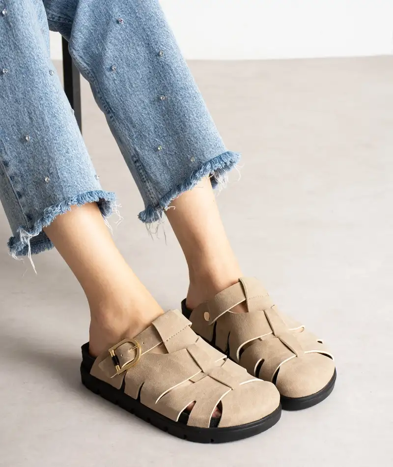 Arven Premium Örümcek Model Terlik - Bej