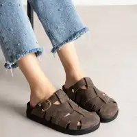 Arven Premium Örümcek Model Terlik - Kahve