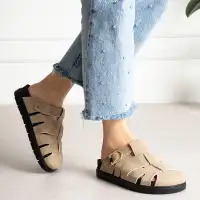 Arven Premium Örümcek Model Terlik - Bej