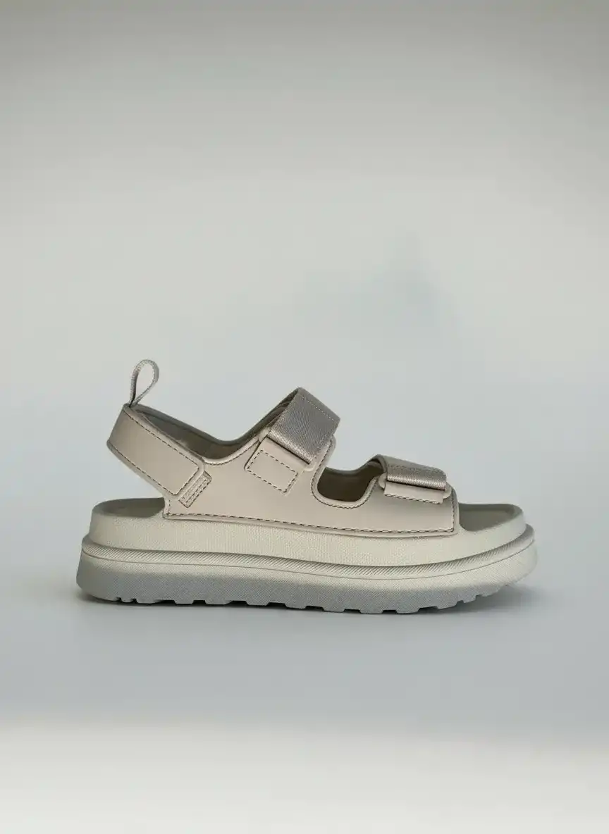 Loom Kadın Bej Sandalet Rahat Günlük Yazlık Ayakkabı