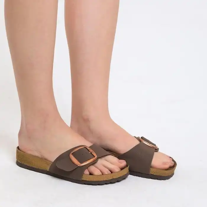 Tek Toka Terlik - Kahverengi