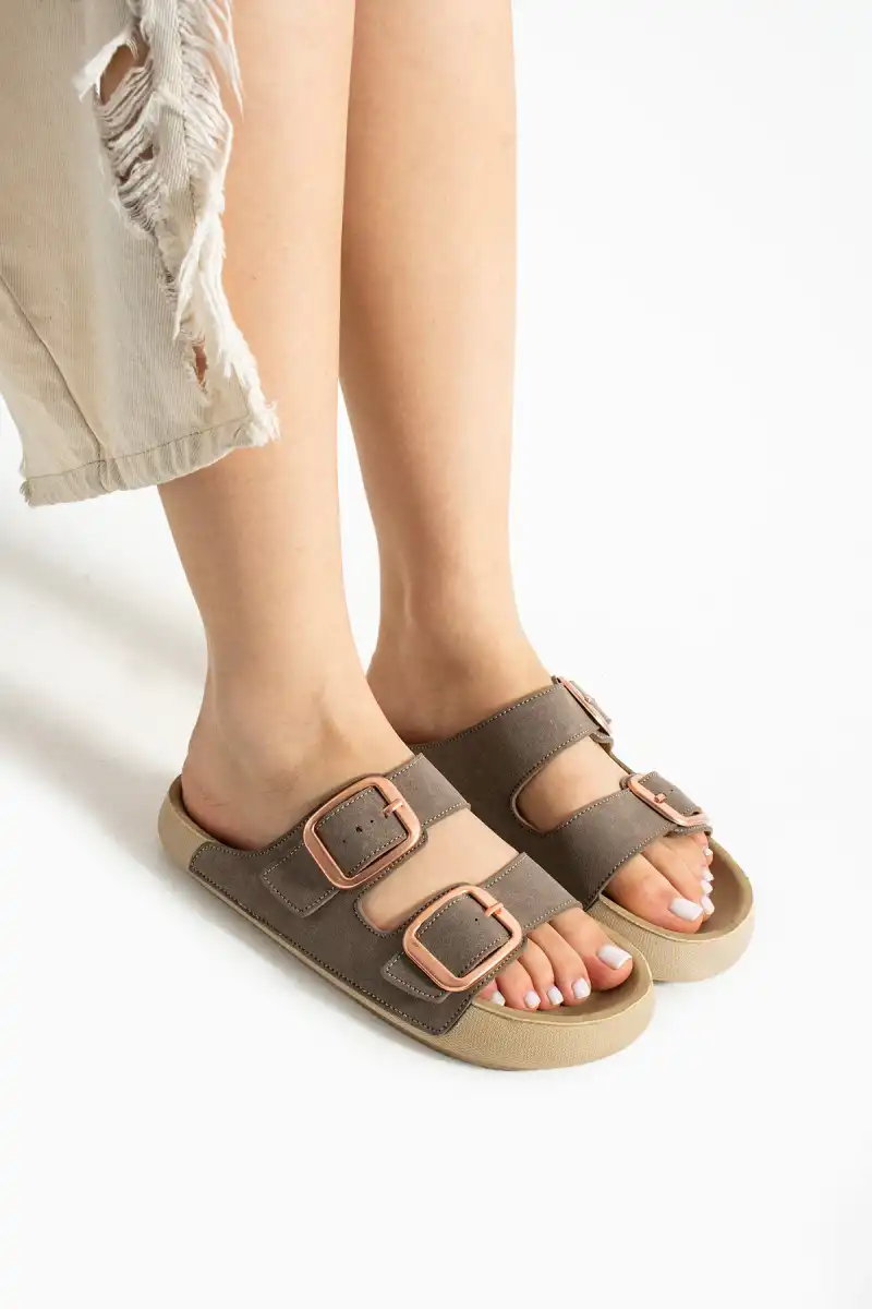 Lena Vizon Kadın Terlik – Ortopedik, Hafif, Kaymaz Taban