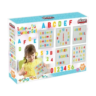 03 297 İnovatif Harf Ve Rakam Seti 222 Parça -pilsan Oyuncak