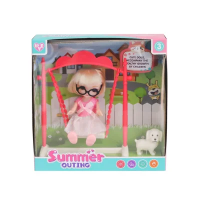 925-141 Salıncaklı Köpekli Bebek Oyun Seti -karsan