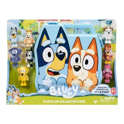 Bluey/17638 Bluey Delüks Taşıma Çantası Ve 8li Figür Set