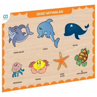 Caahs-3212 Ca Games Ahşap Deniz Hayvanları Bul-tak