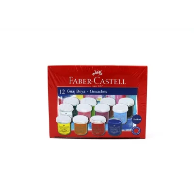 FABER 12 RENK GUAJ BOYA ŞİŞE 160401