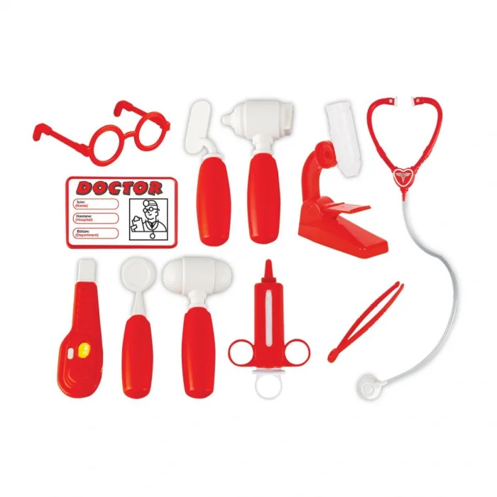 03 310 Doktor Seti Çantalı Kırmızı