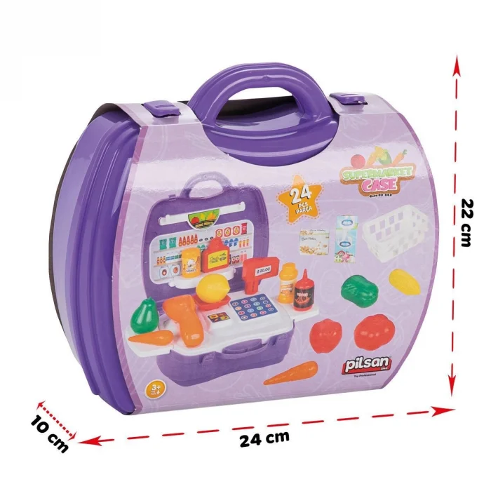 03 563 Çantalı Market Seti -pilsan Oyuncak
