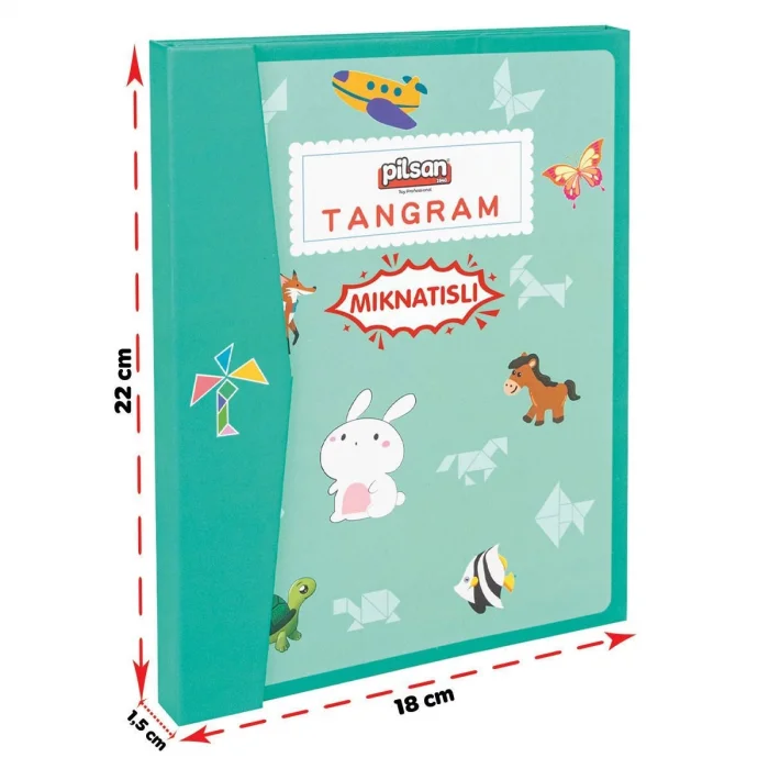 03 569 Ahşap Manyetik Tangram -pilsan Oyuncak