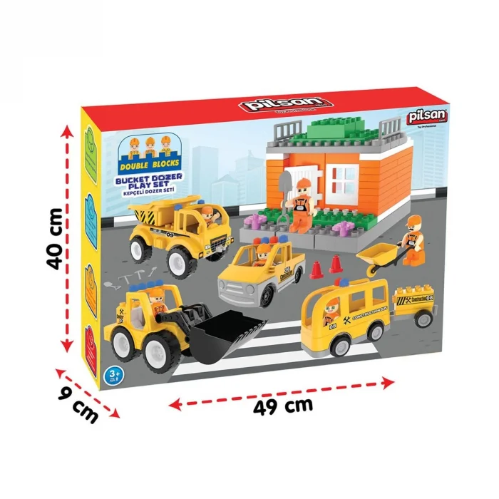 03 614 1010361401002 Double Blocks Kepçeli Dozer Seti
