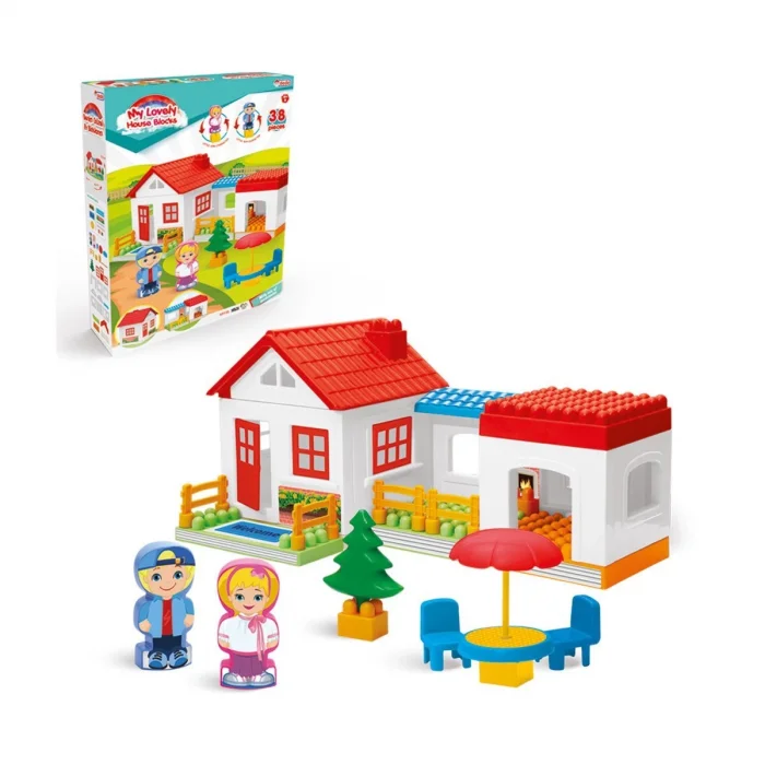 03135 Tek Katlı Ev Bloklar 36 Parça