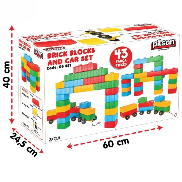 03251 Tuğla Blok Ve Araba Seti S172117281
