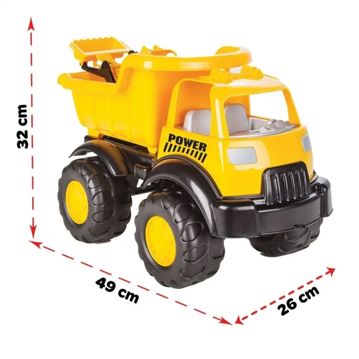 06 518 Power İş Makineli Kamyon -pilsan Oyuncak