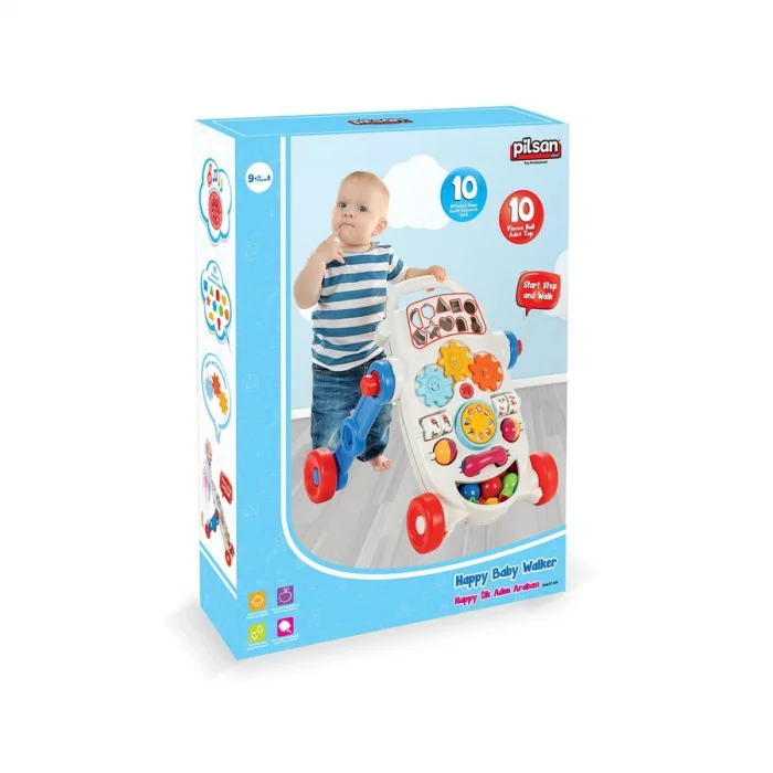 07 539m Happy İlk Adım Arabası Mavi