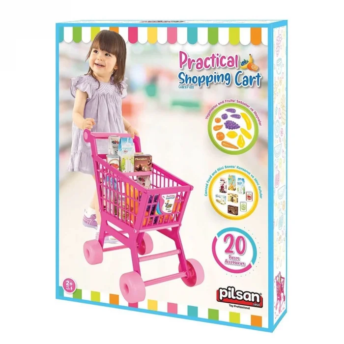 07 608 Pratik Market Arabası -pilsan Oyuncak