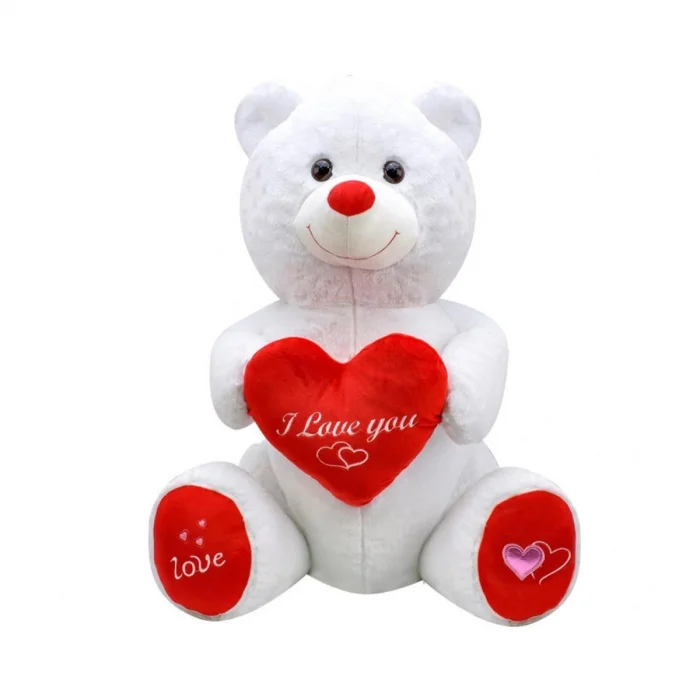 1028b Sevimli Ayı Beyaz 80 Cm