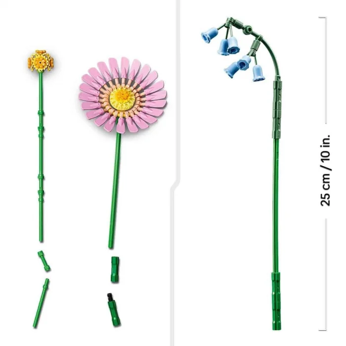 10347 Lego İconic Botanicals Pembe Çiçek Buketi 373 Parça +9 Yaş