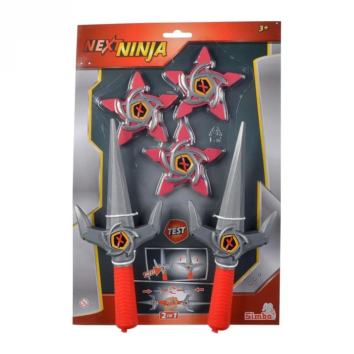 108042588 Next Ninja Knives And Stars Red