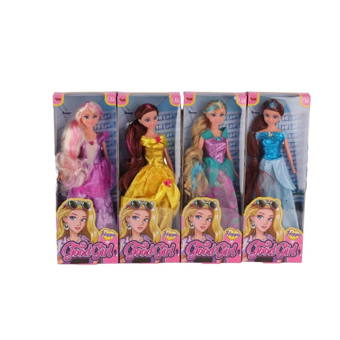 115516-17 29cm Renklı Manken Bebek+ Kutu