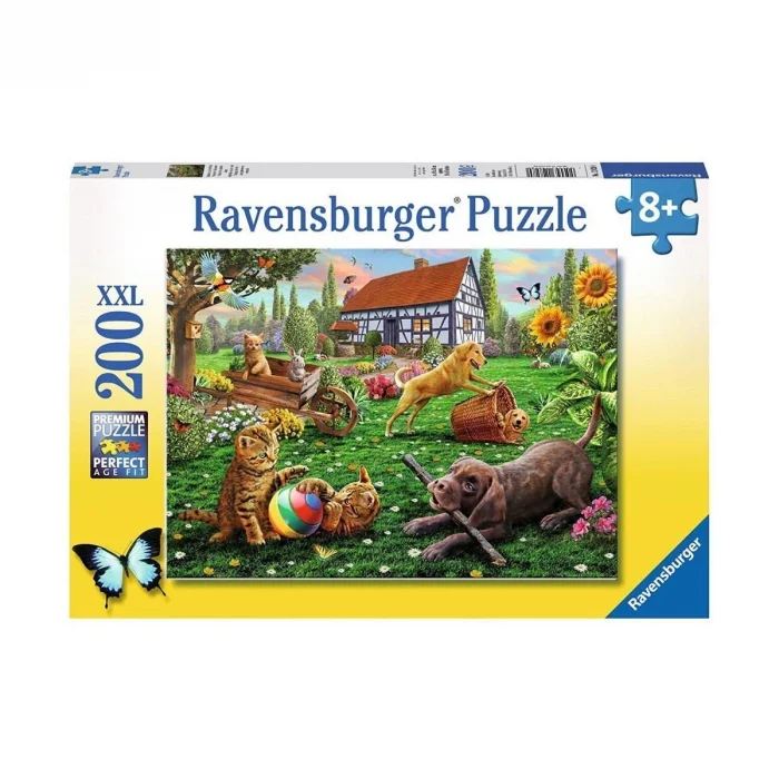 128280 Bahçede 200 Parça Xxl Ravensburger Puzzle
