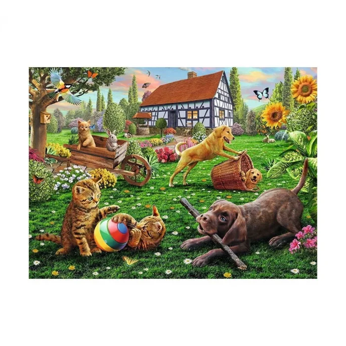 128280 Bahçede 200 Parça Xxl Ravensburger Puzzle