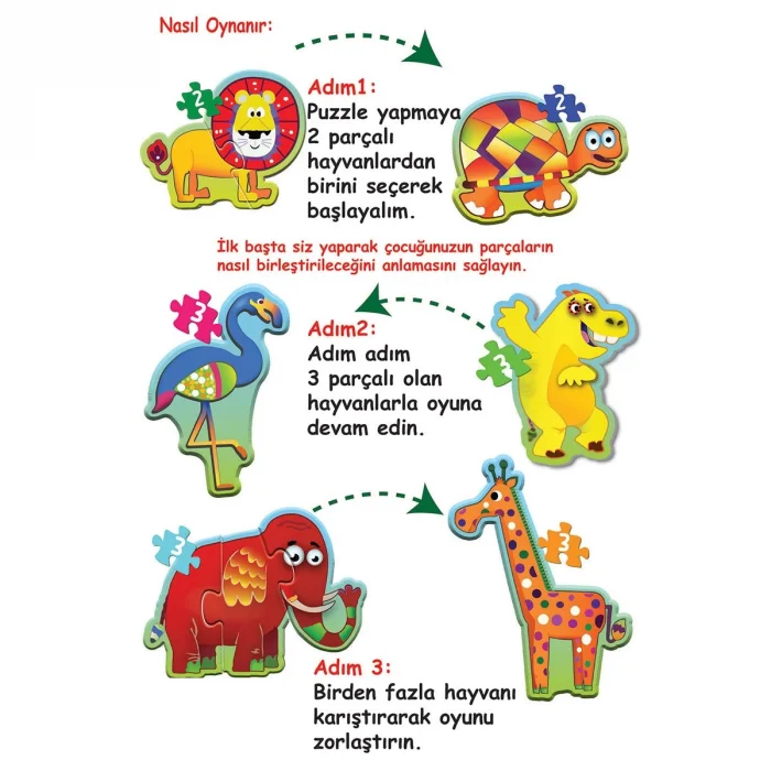 1727 Baby Puzzle Benim İlk Puzzlem Orman Hayvanları