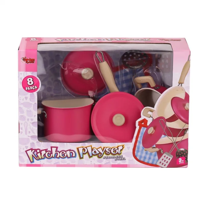 1818-6a Emaye Tencere 8 Parça -vardem Oyuncak