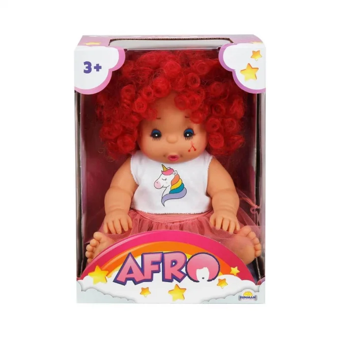 20040 Afro Kıvırcık Saçlı Bebek 23 Cm -sunman