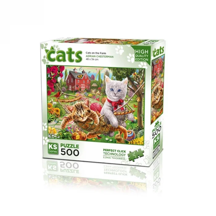 20043 Kediler Çiftlikte 500 Parça Puzzle -ks Puzzle