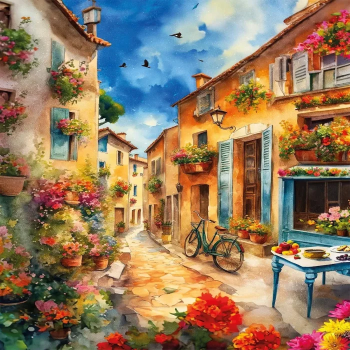 20075 Puzzle 500 Narrow Stony Street