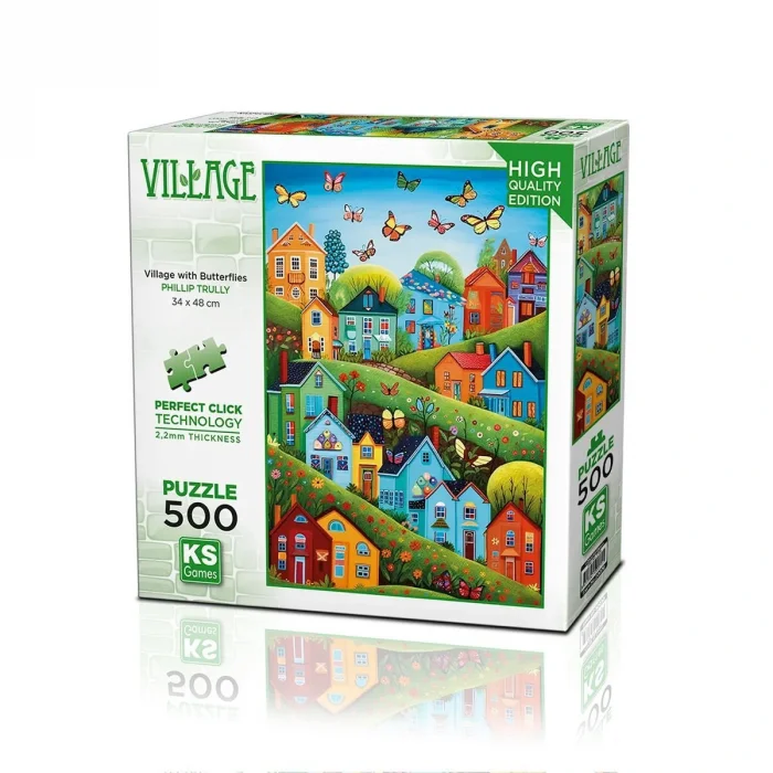 20079 Puzzle 500 Village Tith Butterflies