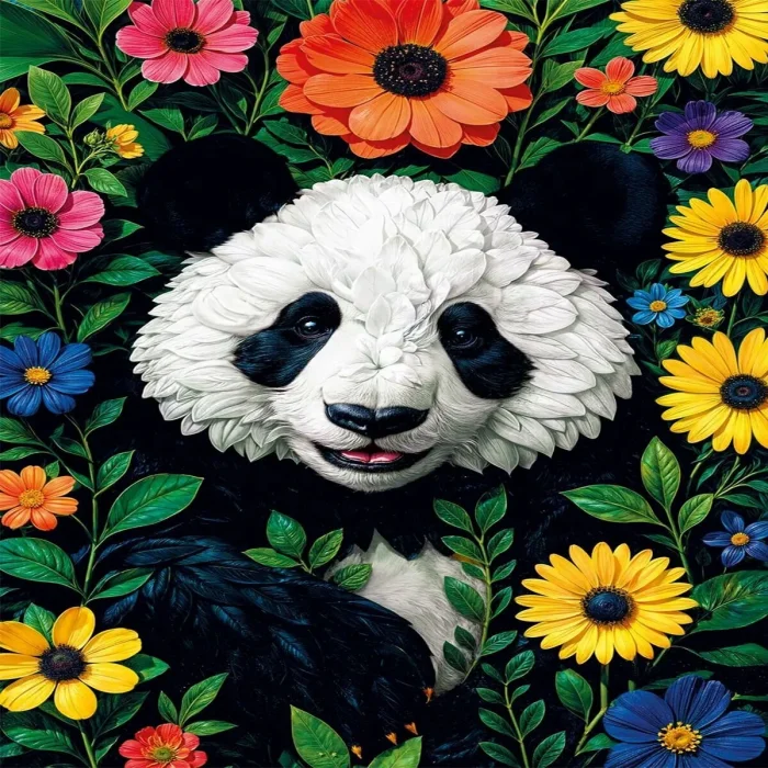 20088 Puzzle 500 Blossoming Panda