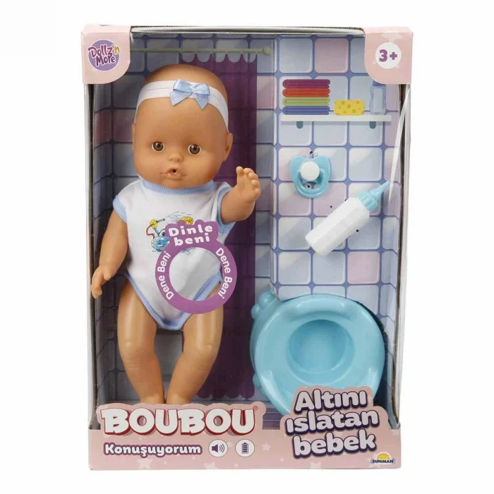 2030121 Sunman, Boubou Altını Islatan Ve Konuşan Bebek Seti 30 Cm