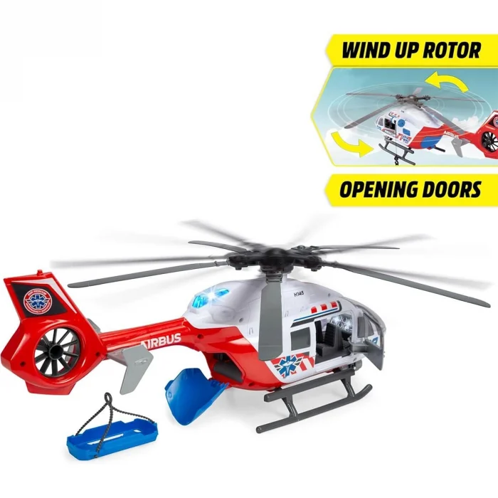 203719035 Giant Helicopterairbus H1450 Light Sound Manual Winch Wind Up Pr