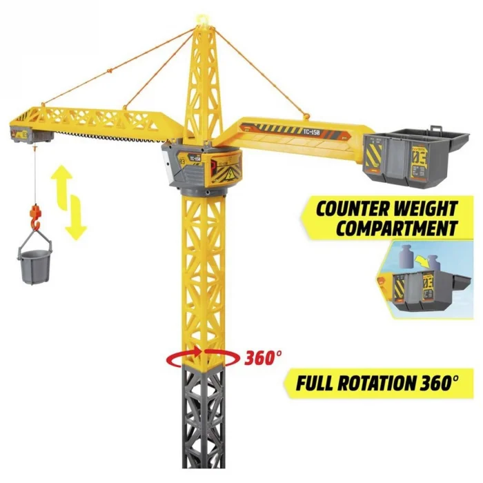 203729023 Rc Titan Crane2 4 Ghz Left Right Up Down 360°rotatable Trolley