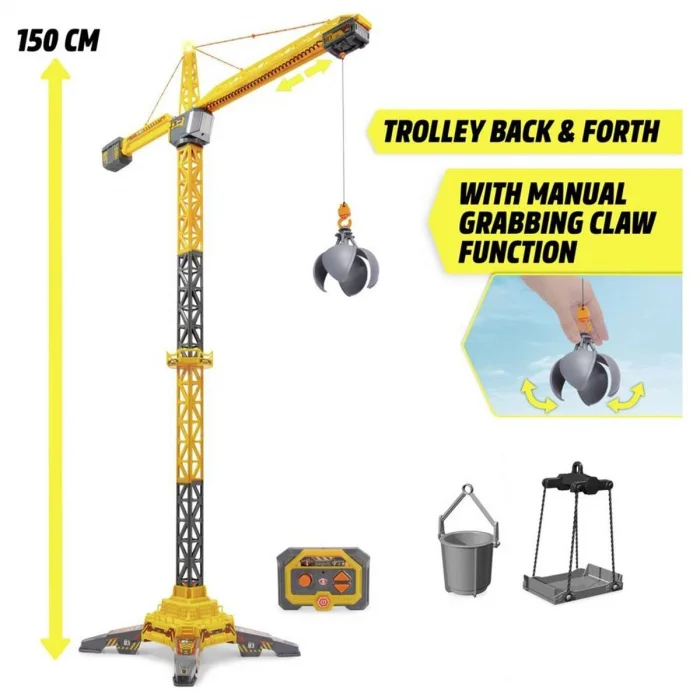 203729023 Rc Titan Crane2 4 Ghz Left Right Up Down 360°rotatable Trolley