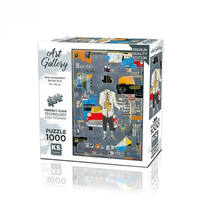 20684 Puzzle 1000 Gray Composition